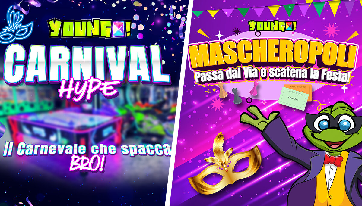 Carnevale 2025 da YOUNGO: due eventi, doppio divertimento!