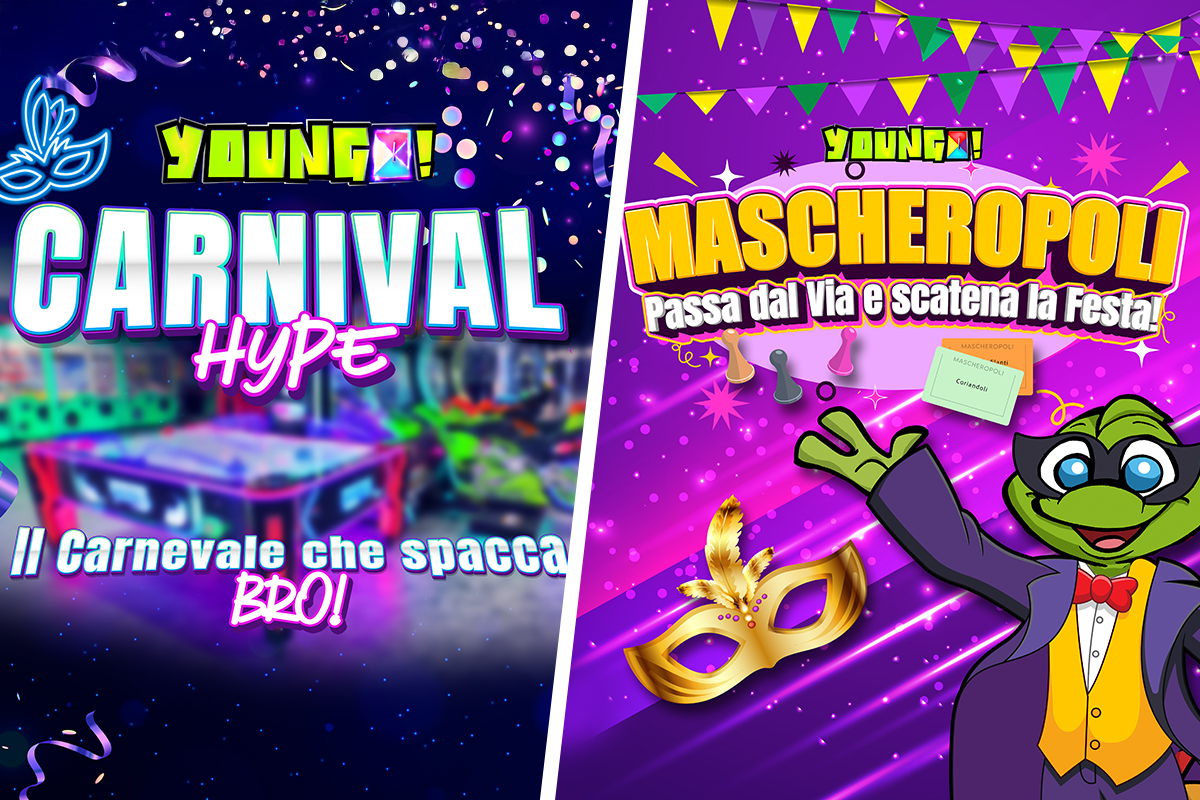Carnevale 2025 da YOUNGO: due eventi, doppio divertimento!
