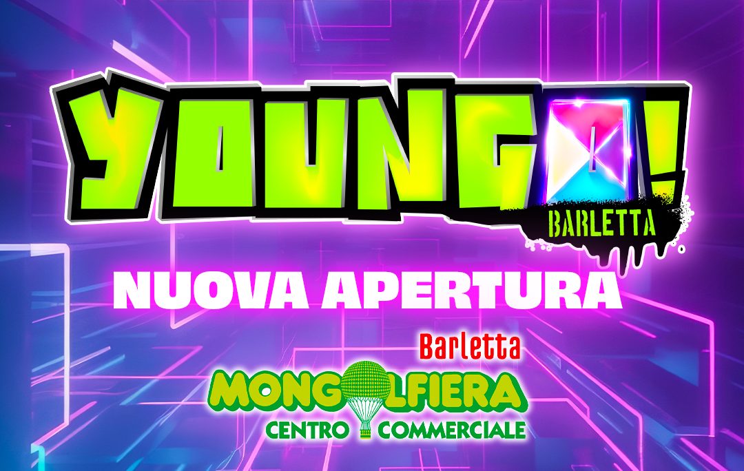 VIDEOGAMES, LUCI, AZIONE: BENVENUTO YOUNGO BARLETTA